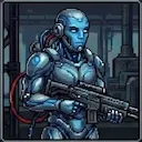 Auric Syndicate - Cybernetic industrialists obsessed with efficiency. Their augmented bodies drive massive manufacturing output, combat precision, and steady growth, though their cold logic alienates allies and drains immense energy reserves.